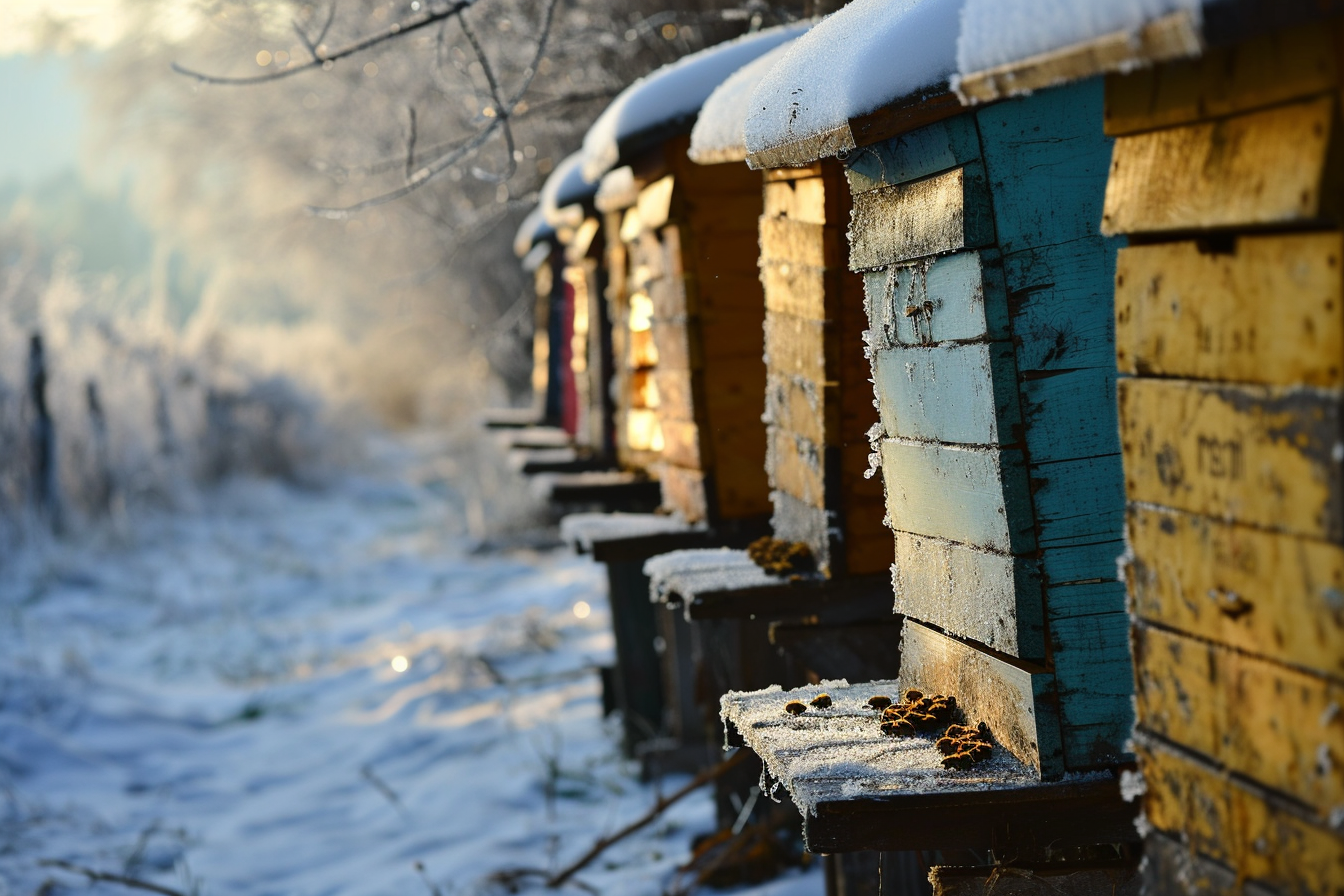 Včelnice v zimě